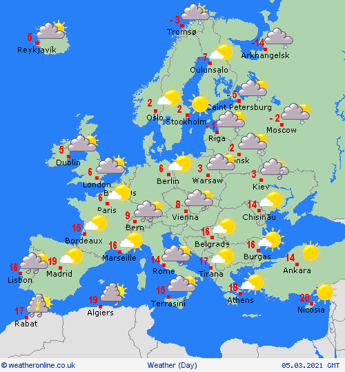 UK and Europe daily weather forecast latest, March 5: Freezing temperature warnings in Britain after weeks of warm weather 1930-eu-53